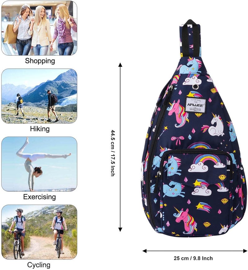 HAWEE Backpack Sling for Women Anti-Water Crossbody Bag Inclined Adjustable Pack | Casual, Adjustable Strap, Water Repellent, for Travel/Sport - Image 5